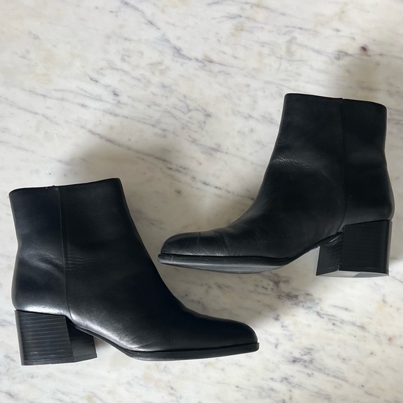 Sam Edelman Joey Black Leather Boot - Size 7 - Picture 2 of 6